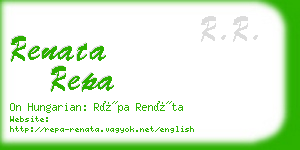 renata repa business card